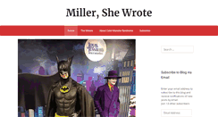 Desktop Screenshot of millershewrote.com